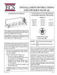 Empire Comfort Systems VFSM-30-3 User's Manual