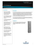 Emerson TV710 Pedestals Brochures and Data Sheets