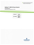 Emerson NetSure 802 DC Power System Application Guide