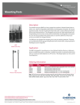 Emerson Mounting Posts Brochures and Data Sheets