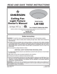 Emerson LK180 Owner's Manual