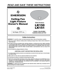 Emerson LK150 Owner's Manual