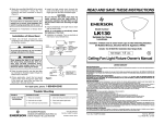 Emerson LK130 Owner's Manual