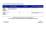 Emerson Liebert MicroPOD Maintenance Bypass and Output Distribution Accessory Brochures and Data Sheets