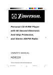 Emerson HD8116 Owner's Manual