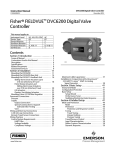 Emerson FIELDVUEDVC6200 Instruction Manual