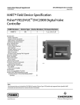 Emerson FIELDVUEDVC2000 Instruction Manual