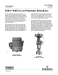 Emerson Fisher 846 Data Sheet