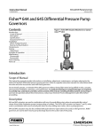 Emerson Fisher 644 and 645 Installation Instructions