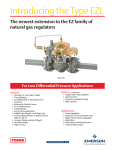 Emerson EZL Series Pressure Reducing Regulator for Low Pressure Applications Data Sheet