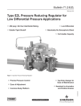 Emerson EZL Series Pressure Reducing Regulator for Low Pressure Applications Data Sheet