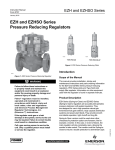 Emerson EZH and EZHSO Series Pressure Reducing Regulators Instruction Manual