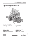 Emerson EZH and EZHSO Series Pressure Reducing Regulators Data Sheet