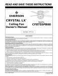 Emerson CF875 Owner's Manual