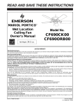 Emerson CF690CK00 Owner's Manual