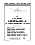 Emerson CF452AP00 User's Manual