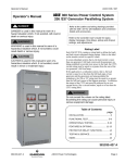 Emerson ASCO 336 Series Paralleling System Operator's Manual