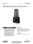 Emerson 98 Series Relief Valve or Backpressure Regulator Instruction Manual