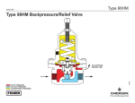 Emerson 98 Series Relief Valve or Backpressure Regulator Drawings & Schematics