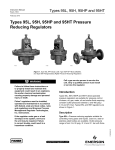 Emerson 95 Series Pressure Reducing Regulators Instruction Manual