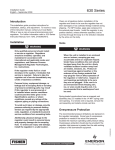 Emerson 630 Regulator Installation Guide