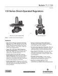 Emerson 133 Series Pressure Reducing Regulators Data Sheet