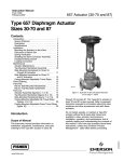 Emerson Process Management FISHER 657 User's Manual