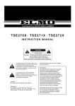 Elmo TSE270X User's Manual