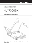 Elmo HV-7000SX User's Manual