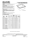 Elkay DLRQ222212 User's Manual