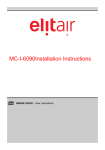 Elitair MC-I-6090 User's Manual