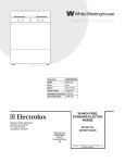 Electrolux WHITE-WESTINGHOUSE WWEF3000K User's Manual