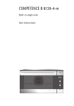 Electrolux U25493 User's Manual