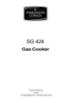 Electrolux SG 424 User's Manual
