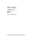 Electrolux SANTO 1454-6 iU User's Manual
