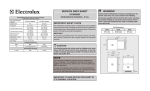 Electrolux R134A User's Manual