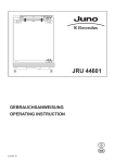 Electrolux JRU 44601 User's Manual