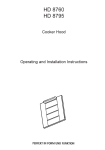 Electrolux HD 8760 User's Manual