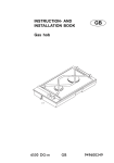 Electrolux Gas hob User's Manual