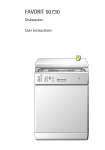 Electrolux FAVORIT 50730 User's Manual