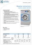 Electrolux Washer W4105S User's Manual