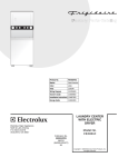 Electrolux Washer/Dryer FEX831F User's Manual