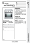Electrolux Oven FCE043L User's Manual