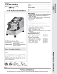 Electrolux Dito 603309 User's Manual