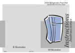 Electrolux DF36 User's Manual