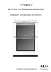 Electrolux D77000GF User's Manual