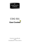 Electrolux CSIG 501 User's Manual