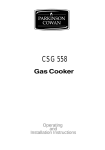 Electrolux CSG 558 User's Manual
