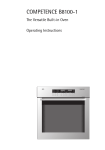Electrolux COMPETENCE B8100-1 User's Manual