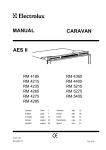 Electrolux CARAVAN RM 4275 User's Manual